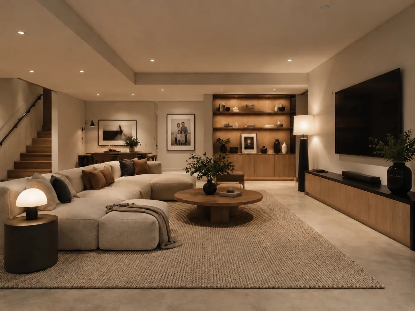 Finished basement remodeling and lower-level interior improvements