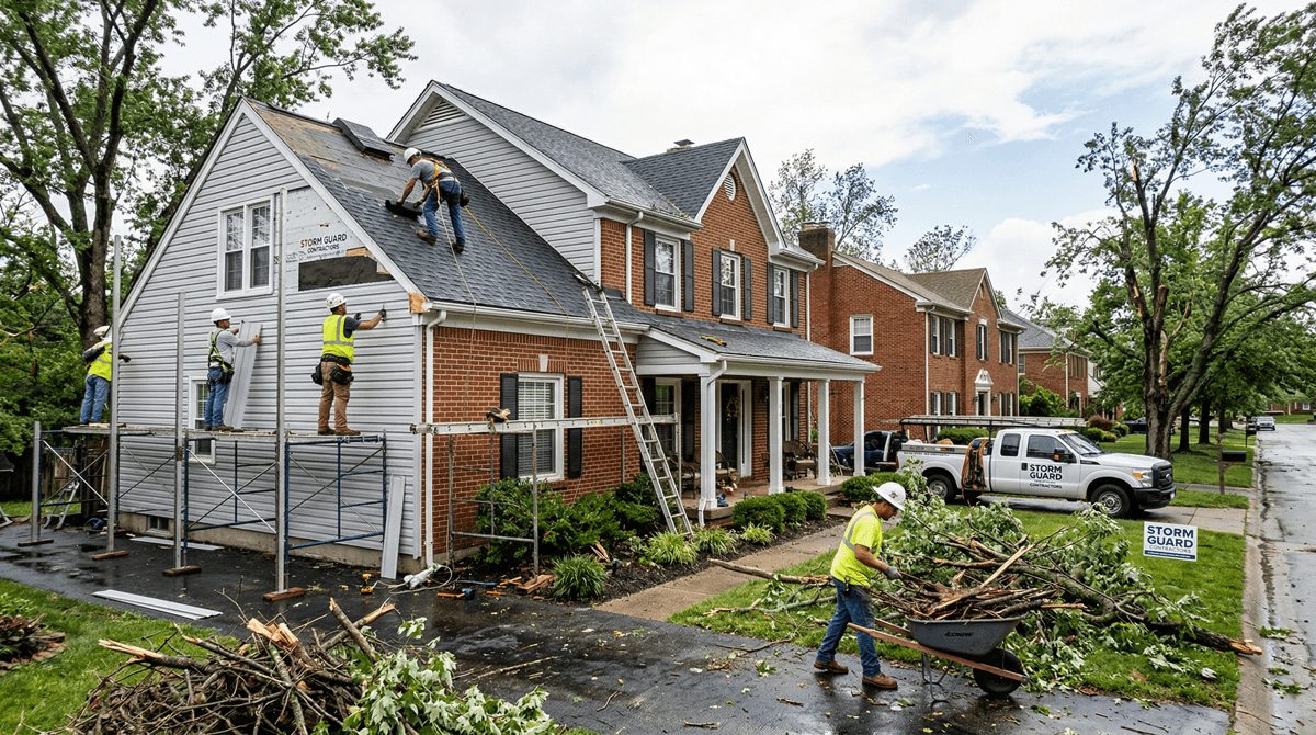 Featured image for Biggest Storm Damage Repair Problems in Chevy Chase Homes and How to Fix Them