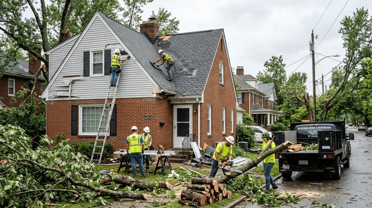 Featured image for Does Insurance Cover Storm Damage Repair in Chevy Chase? What Lexington Homeowners Should Know