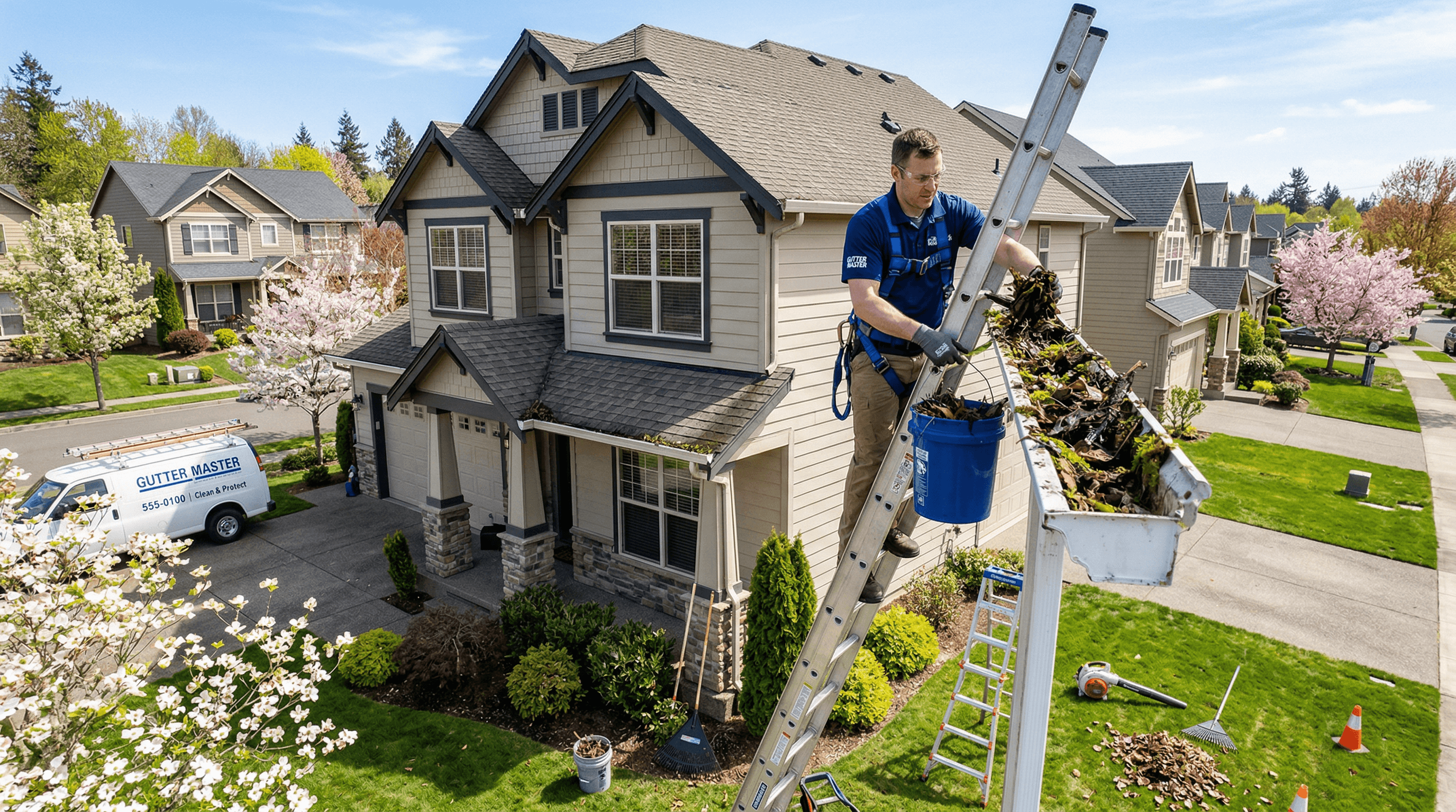 Gutter Cleaning & Repair in Hamburg/Andover, Lexington KY — Don't Let Spring Rain Destroy Your Home