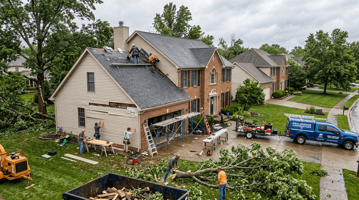 Featured image for Storm Damage Repair Timeline and Budget for Palomar Lexington Homes
