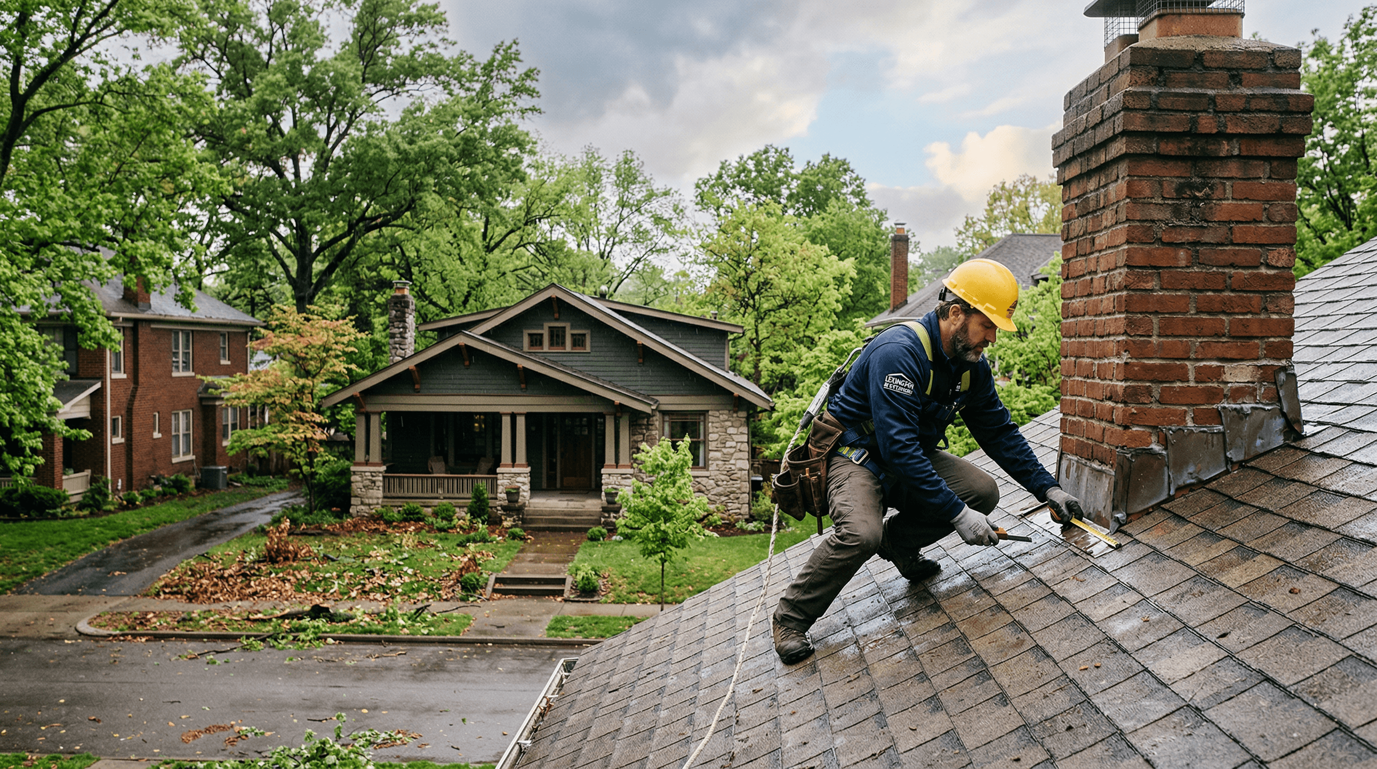 Storm Damage Roof Repair in Chevy Chase (Lexington, KY): What to Do First