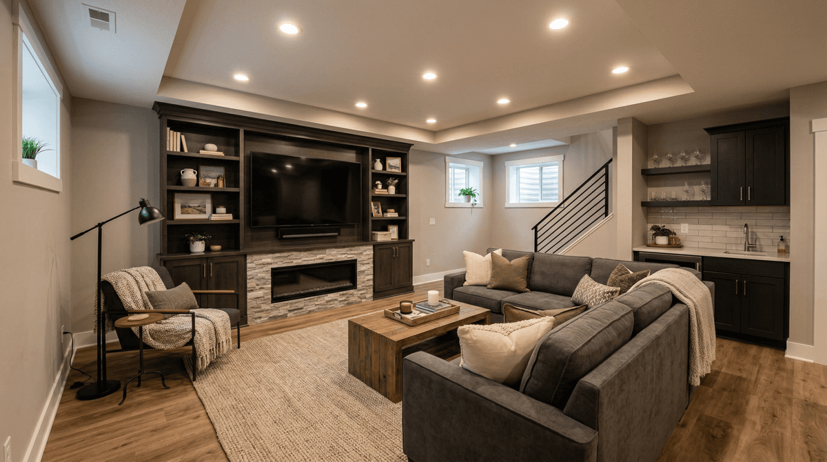 Featured image for Top Basement Finishing Trends in Downtown Frankfort