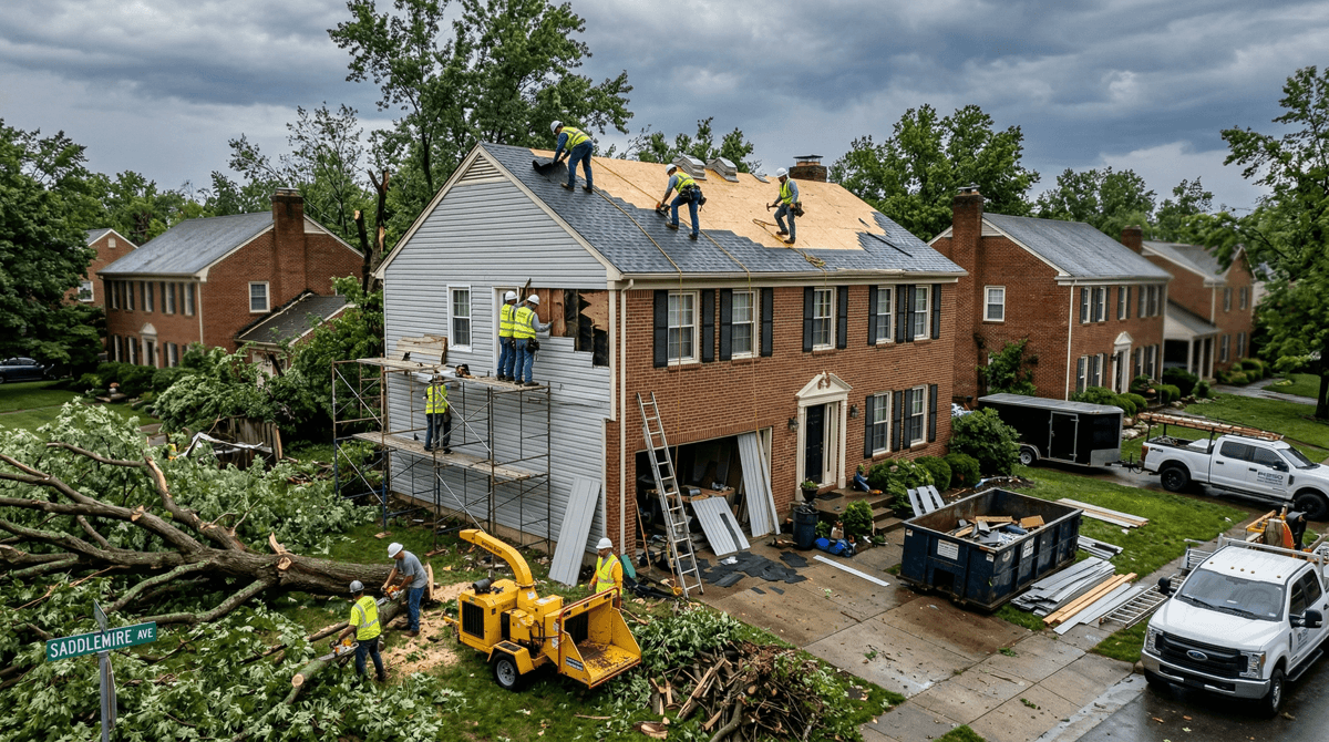 Featured image for What Happens If You Delay Storm Damage Repair in Chevy Chase
