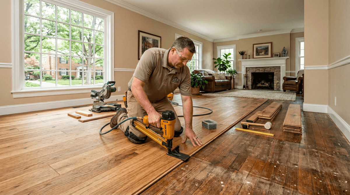 Featured image for Why Chevy Chase Homeowners Hire Professionals for Flooring