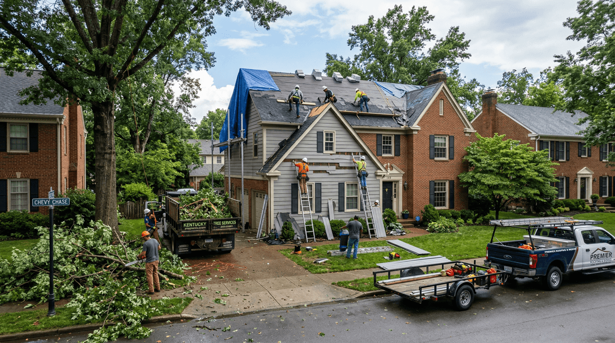 Featured image for Why Chevy Chase Homeowners Hire Professionals for Storm Damage Repair