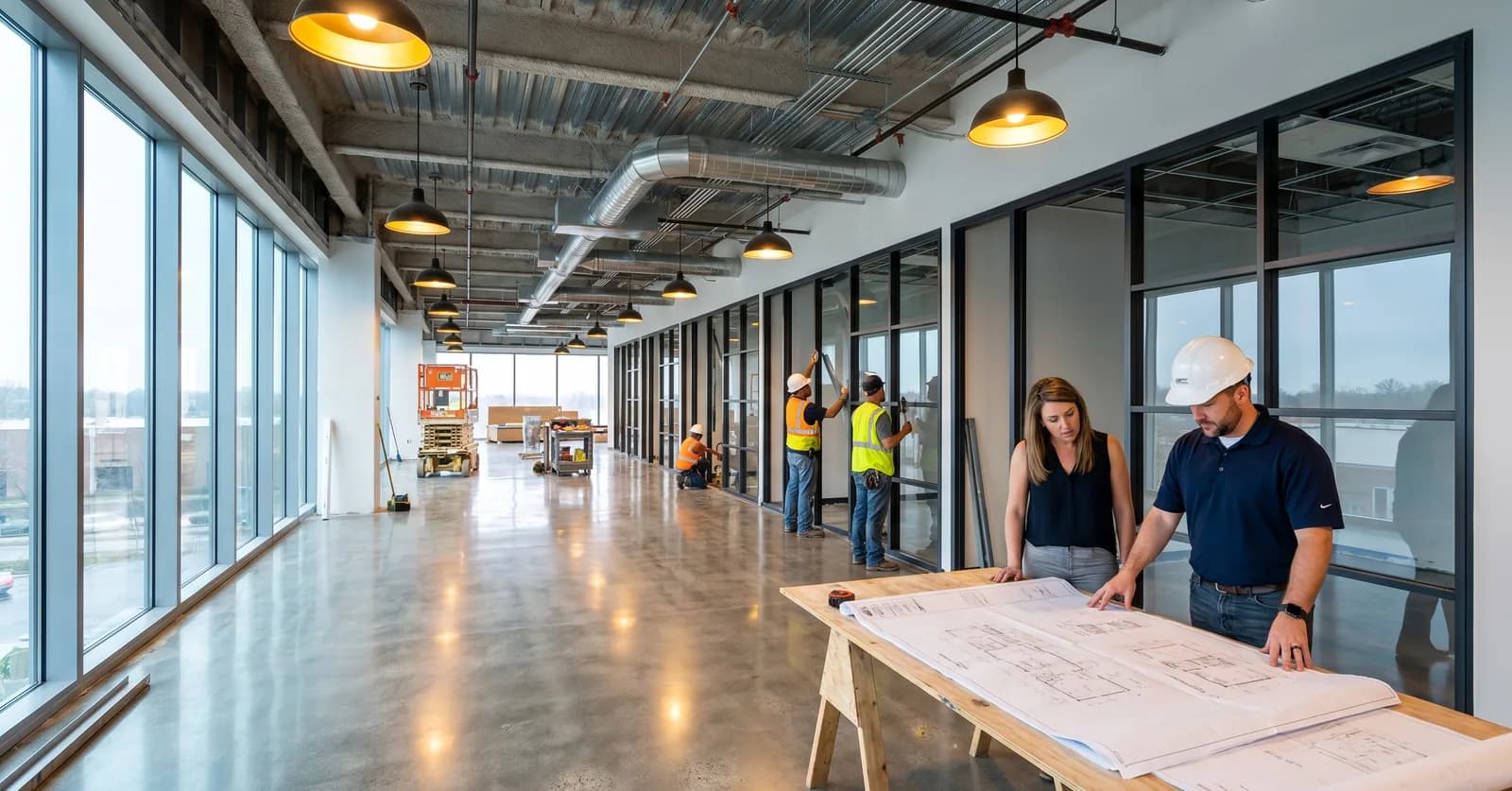 Office renovation in Versailles, KY — Handy Manny's LLC