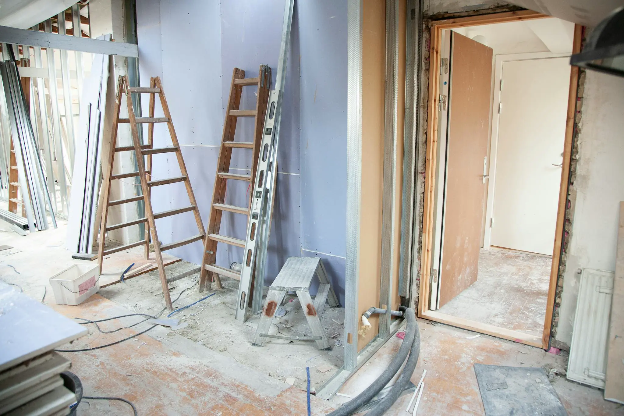 Lexington Kentucky construction site prepared for a new renovation estimate