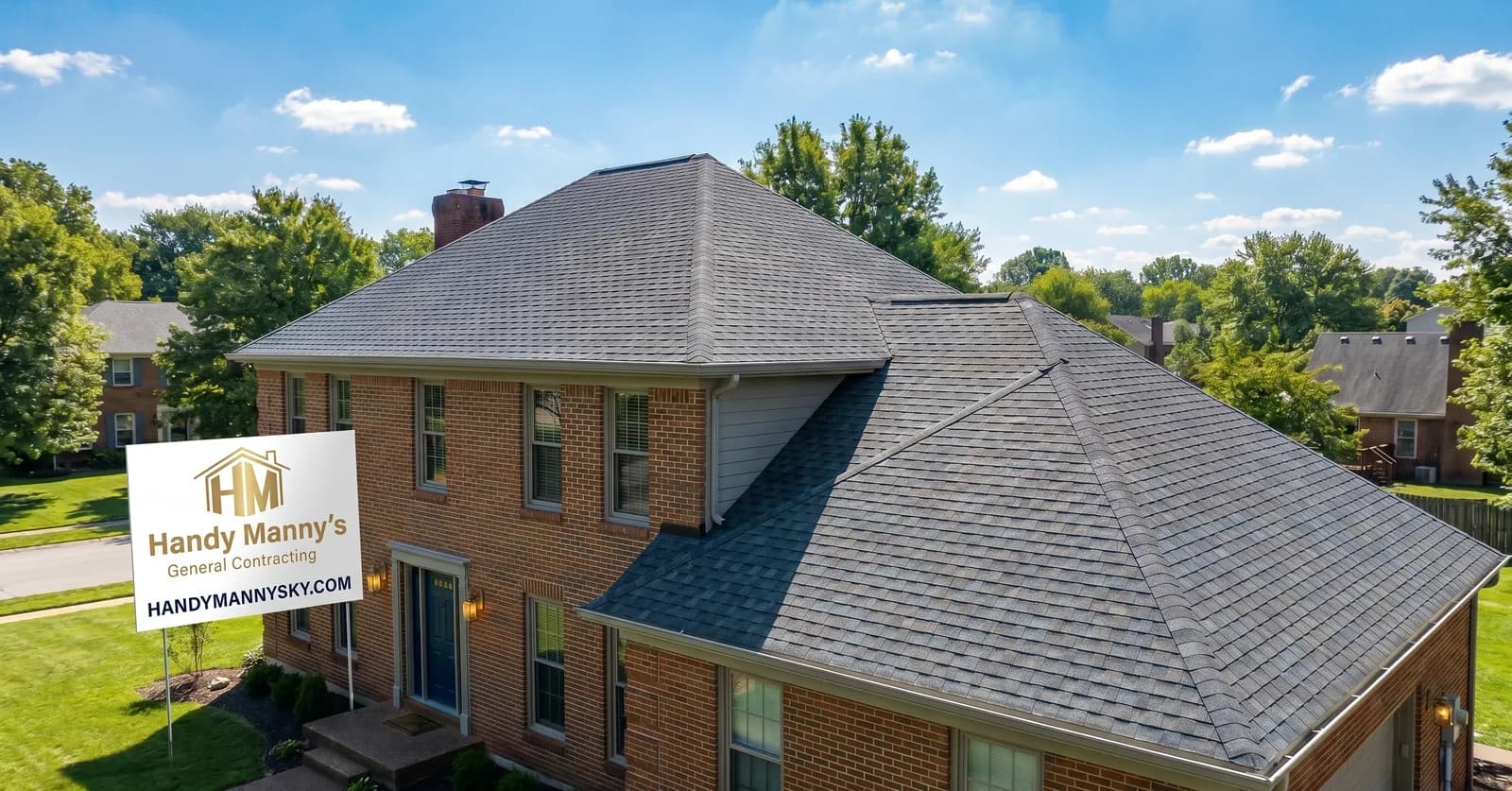 Exterior residential remodel upgrades in progress by Handy Manny's LLC in Lexington Kentucky